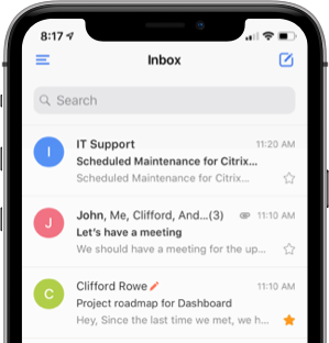 Flock mail preview on mobile